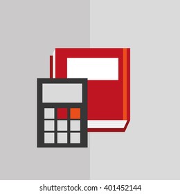Calculator icon  design, vector illustration