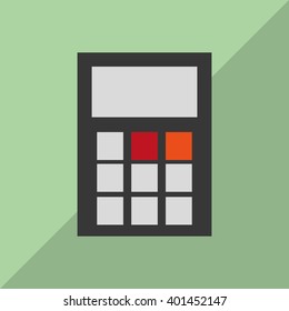 Calculator icon  design, vector illustration