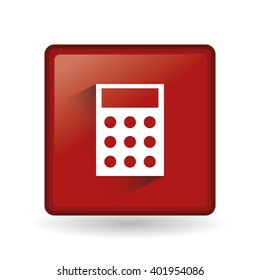 calculator icon design, vector illustration