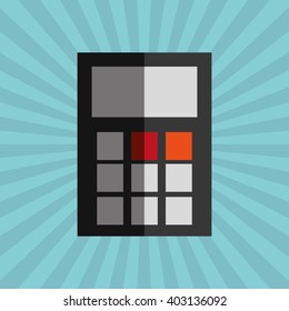 Calculator icon  design, vector illustration