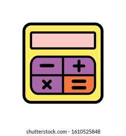 calculator icon design vector template