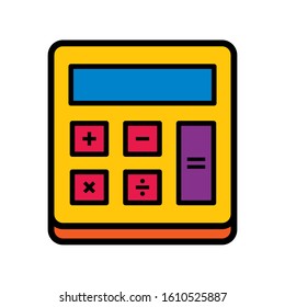 calculator icon design vector template