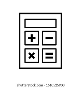 calculator icon design vector template