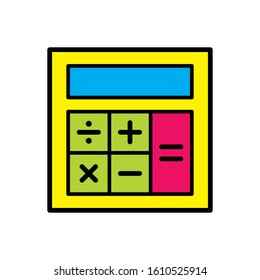 calculator icon design vector template