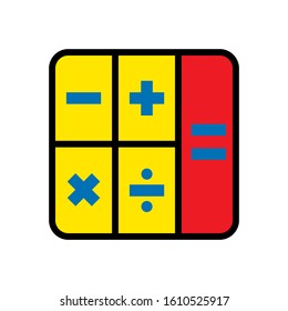 calculator icon design vector template