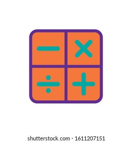 calculator icon design vector template