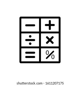 calculator icon design vector template