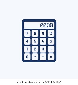 Calculator icon design,clean vector