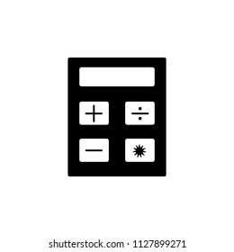 calculator icon. Element of banking and finance icon for mobile concept and web apps. Glyph style calculator icon can be used for web and mobile. Premium icon on white background
