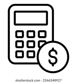 Calculator Icon Element For Design