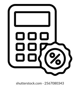 Calculator Icon Element For Design