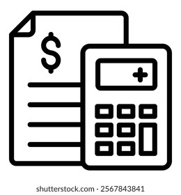 Calculator Icon Element For Design