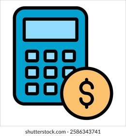 Calculator Icon Element For Design