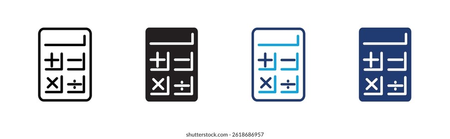 Symbol-Element des Taschenrechners für Design