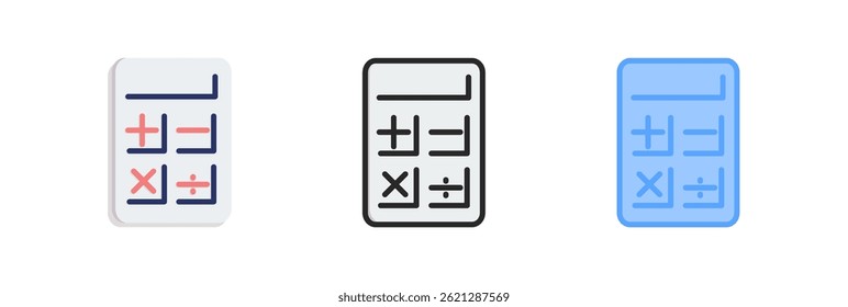 Symbol-Element des Taschenrechners für Design