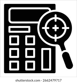 Elemento de icono de calculadora para diseño