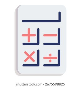 Elemento de icono de calculadora para diseño