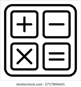 Elemento De Ícone Da Calculadora Para Design