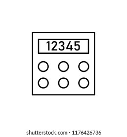 calculator icon. Element of education for mobile concept and web apps icon. Thin line icon for website design and development, app development. Premium icon