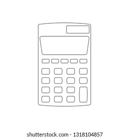 calculator icon. Element of Education for mobile concept and web apps icon. Outline, thin line icon for website design and development, app development