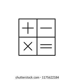 calculator icon. Element of electronic commerce icon for mobile concept and web apps. Thin line calculator icon can be used for web and mobile
