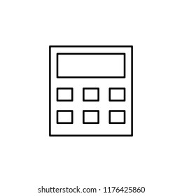 calculator icon. Element of finance for mobile concept and web apps icon. Thin line icon for website design and development, app development. Premium icon
