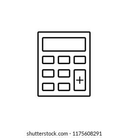 Calculator icon. Element of global logistics icon for mobile concept and web apps. Thin line Calculator icon can be used for web and mobile