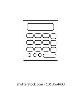 calculator icon. Element of measuring instruments for mobile concept and web apps. Thin line  icon for website design and development, app development. Premium icon on white background