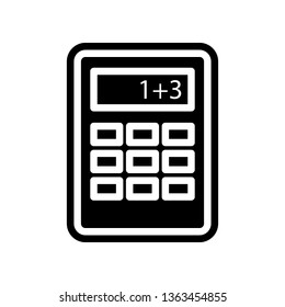 calculator icon. Element of Science for mobile concept and web apps icon. Glyph, flat icon for website design and development, app development