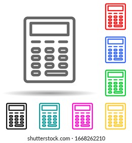 calculator icon. Element of simple icon for websites, web design, mobile app, info graphics. Thick line icon for website design and development, app development