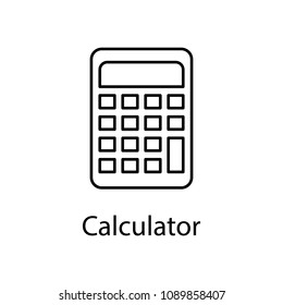 calculator icon. Element of web icon with name for mobile concept and web apps. Detailed calculator icon can be used for web and mobile. Premium icon on white background