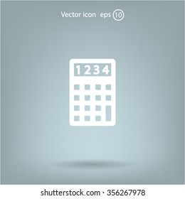 Calculator icon. Eps 10