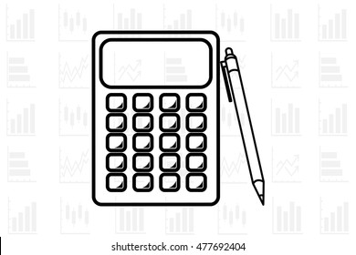 calculator icon, calculator icon eps 10