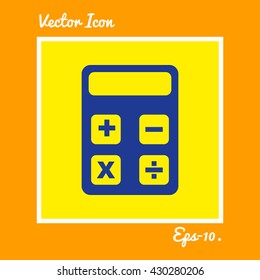 Calculator Icon. Eps-10.