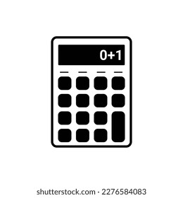 calculator icon. filled flat sign for mobile concept and web design. calculator glyph icon. Symbol, logo illustration. Vector graphics