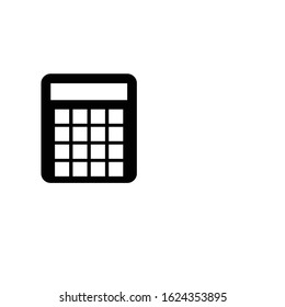 Calculator icon. Finance symbol. Office equipment sign. Logo design element