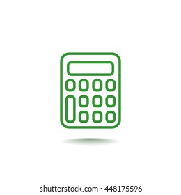 calculator icon flat.