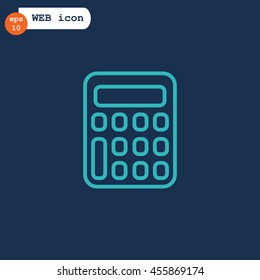 calculator icon flat.