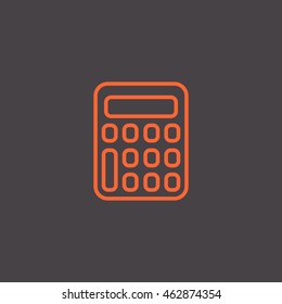 calculator icon flat.
