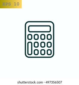 calculator icon flat.