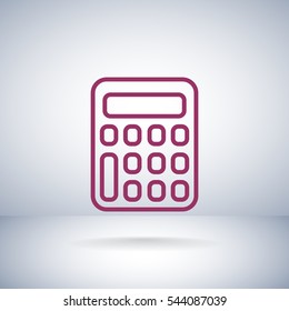 calculator icon flat.