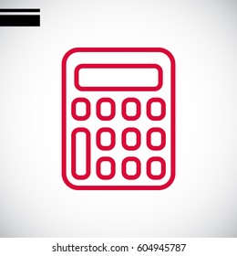 calculator icon flat.