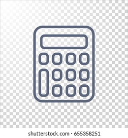 calculator icon flat.