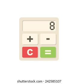 Calculator icon (flat design)