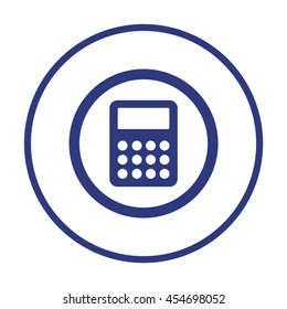 Calculator icon. Flat design.  