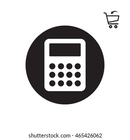Calculator icon. Flat design.  