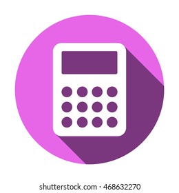 Calculator icon. Flat design.  