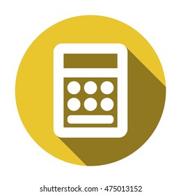 Calculator icon. Flat design.