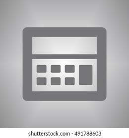 Calculator icon.  Flat design.