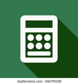 Calculator icon.  Flat design.